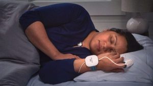 Women wearing the WatchPat One Home Sleep Apnoea Test | SleepTest.co.uk